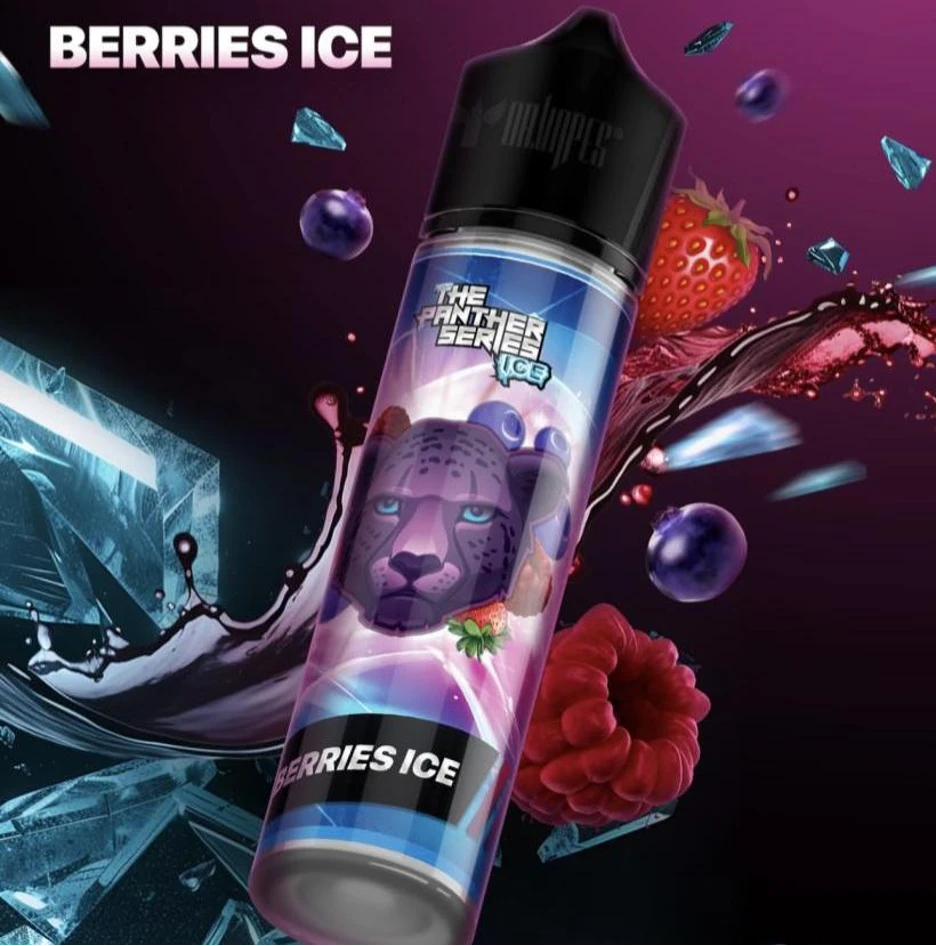 جویس توت‌فرنگی بلوبری و تمشک دکتر ویپ - DR.VAPES THE PANTHER SERIES BERRIES 60ML