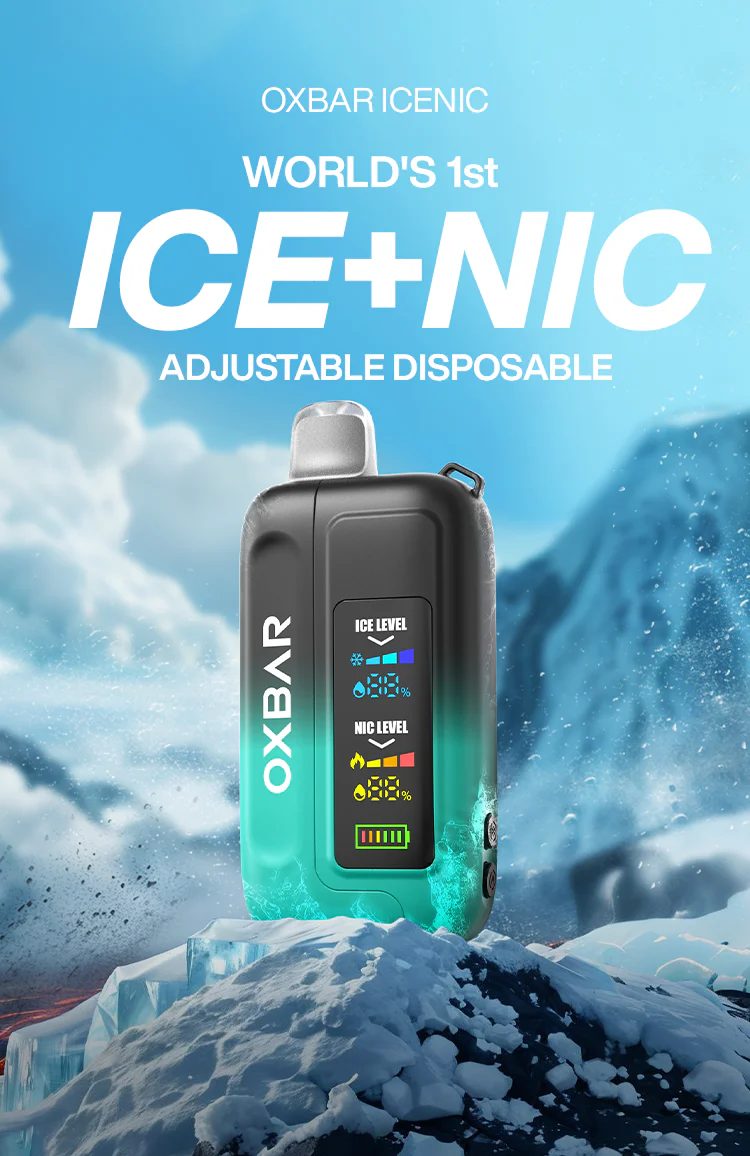 پاد یکبار مصرف 35هزار پاف اوکسبار OXBAR ICE+NIC CONTROL 35K PUFFS 2 پاد یکبار مصرف 35هزار پاف اوکسبار OXBAR ICE+NIC CONTROL 35K PUFFS