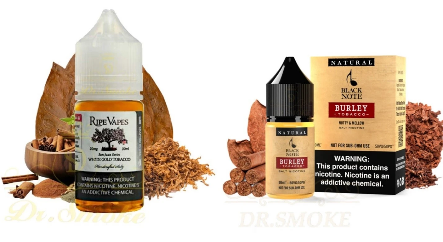 دو عدد سالت نیکوتین تنباکویی در کنار هم