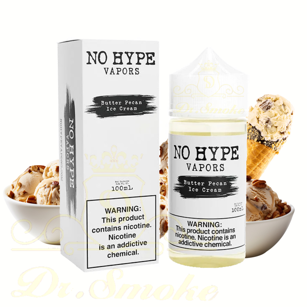 جویس بستنی کره ای و گردو نو هایپ NO HYPE BUTTER PECAN ICE CREAM 100ML 1 جویس بستنی کره ای و گردو نو هایپ NO HYPE BUTTER PECAN ICE CREAM 100ML