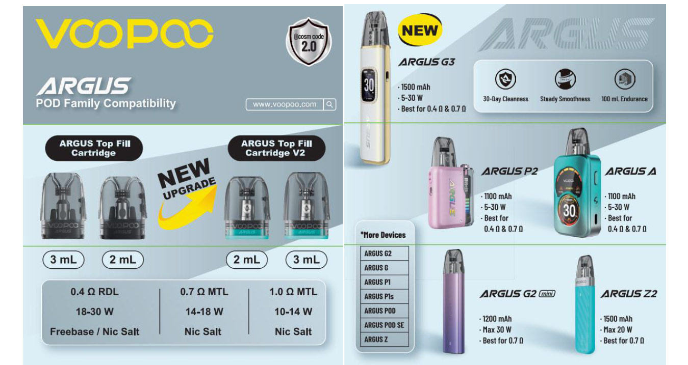 = کارتریج تاپ فیل آرگاس ووپو ورژن 2 VOOPOO ARGUS TOP FILL V2 CARTRIDGE IMG 5128