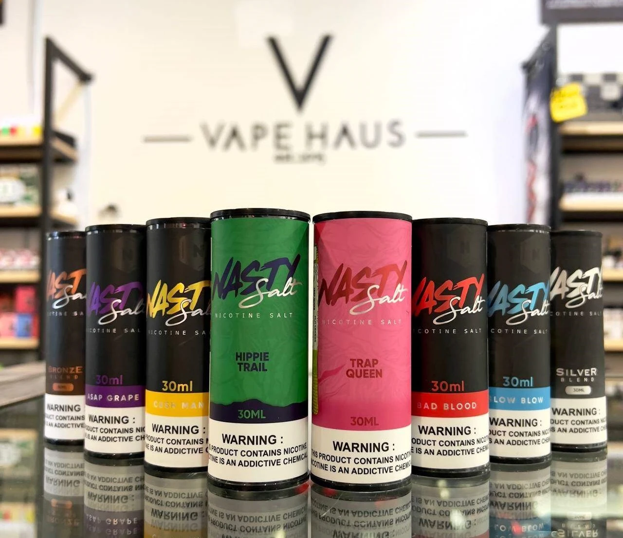 بهترین طعم سالت نیکوتین نستی | راهنما کامل + نکات مهم 7 تصویری از بهترین سالت های نستی در کنار هم