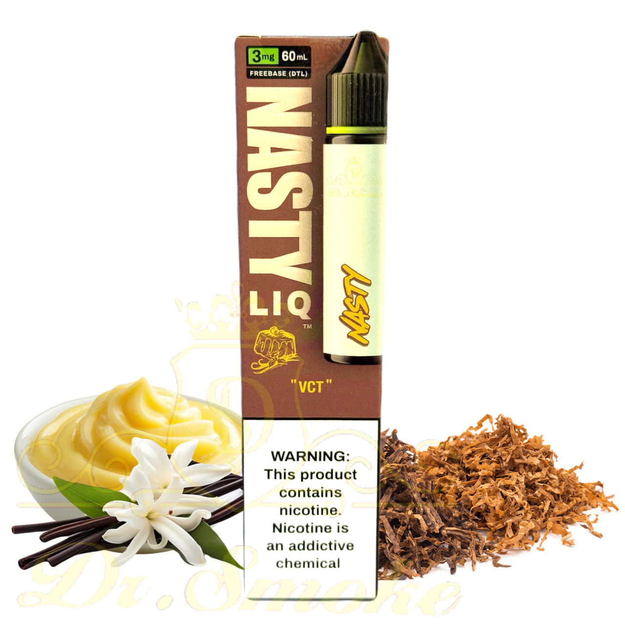جویس تنباکو وانیل و کاستارد نستی (سری جدید) NASTY LIQ VCT FREEBASE 1 جویس تنباکو وانیل و کاستارد نستی (سری جدید) NASTY LIQ VCT FREEBASE