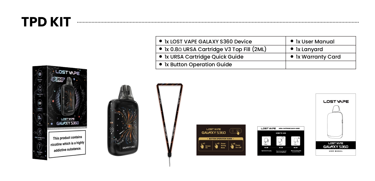پاد سیستم گلکسی اس 360 لاست ویپ LOST VAPE GALAXY S360 POD KIT 6 = پاد سیستم گلکسی اس 360 لاست ویپ LOST VAPE GALAXY S360 POD KIT IMG 8126