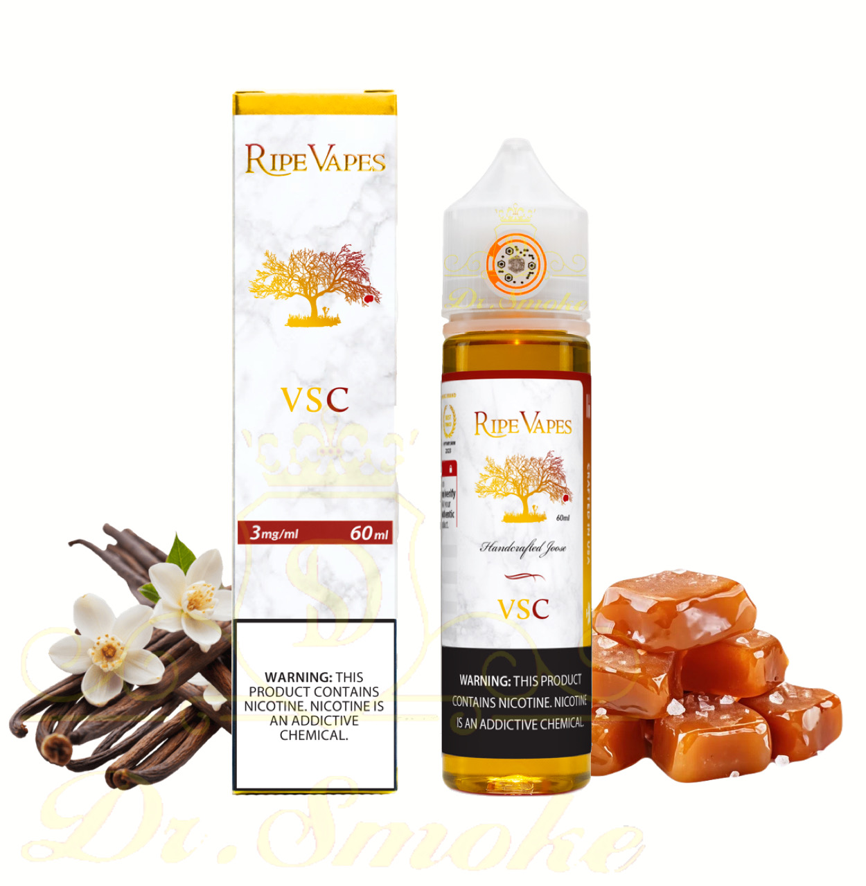 جویس وانیل و کارامل نمکی رایپ ویپز RIPE VAPES VSC 60ML 1 جویس وانیل و کارامل نمکی رایپ ویپز RIPE VAPES VSC 60ML