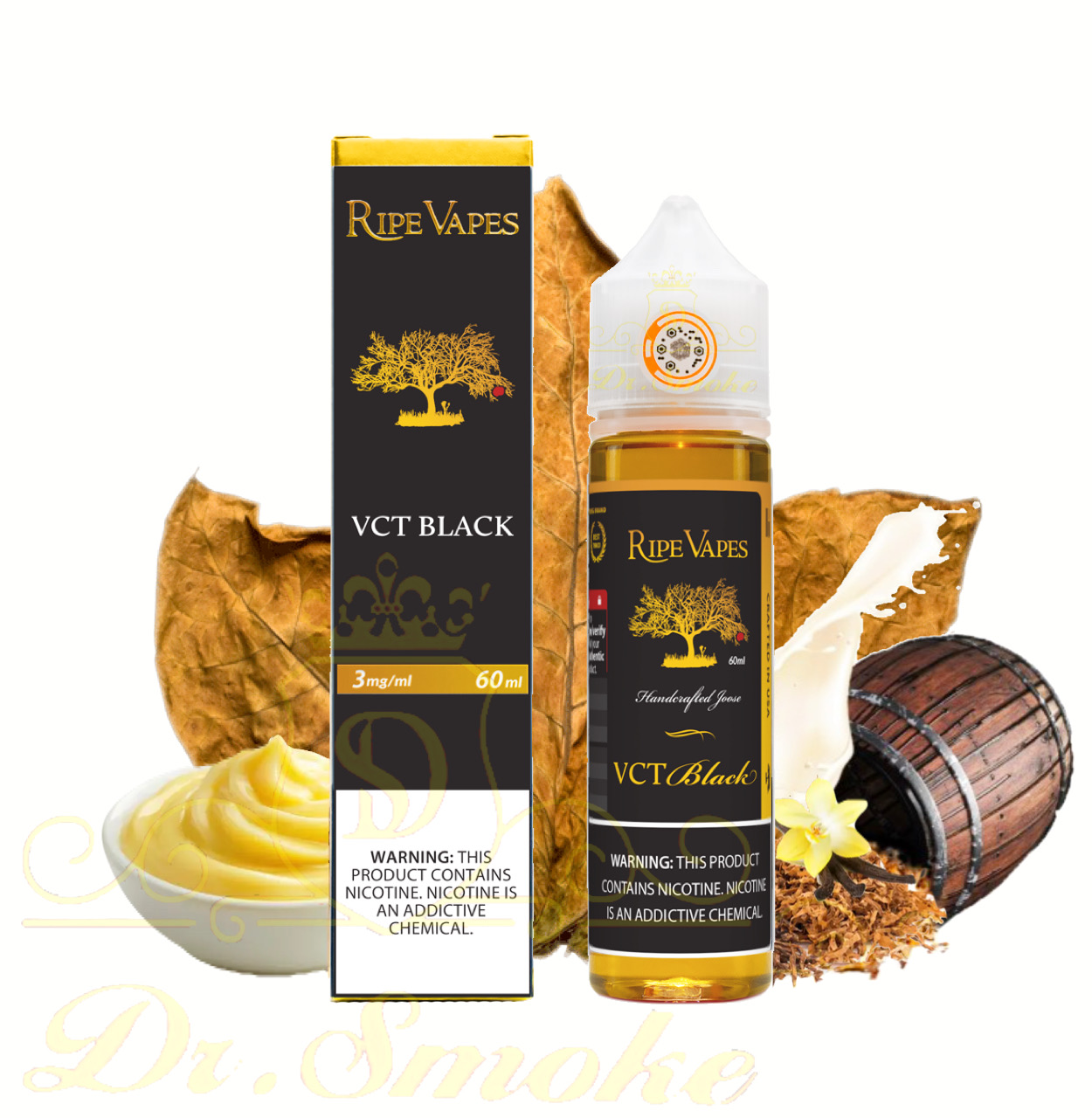 جویس تنباکو وانیل کاستارد رایپ ویپز (سری جدید) RIPE VAPES VCT BLACK 60ML NEW 1 جویس تنباکو وانیل کاستارد رایپ ویپز (سری جدید) RIPE VAPES VCT BLACK 60ML NEW
