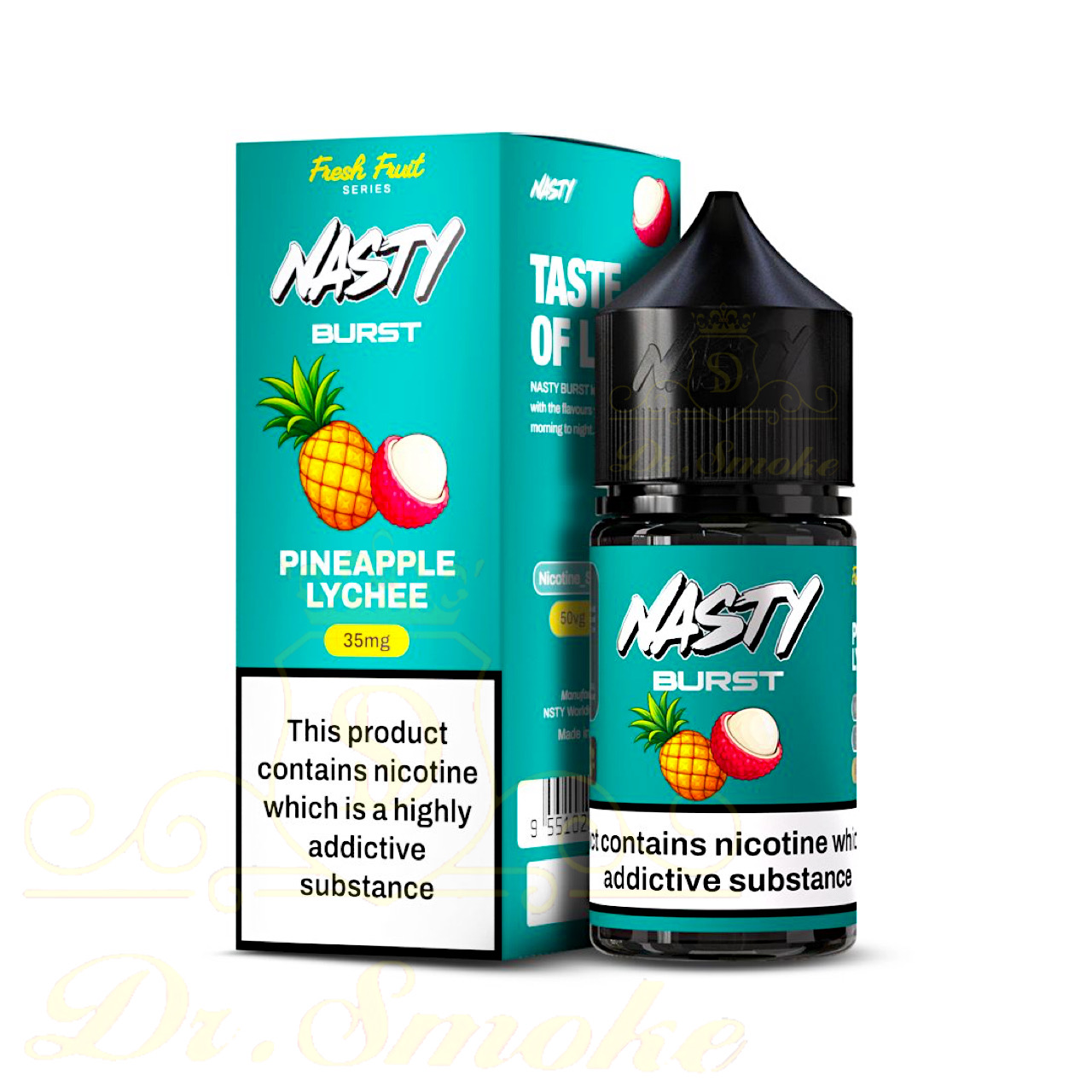 سالت لیچی آناناس نستی NASTY BURST FRESH FRUIT PINEAPPLE LYCHEE SALTNIC 1 سالت لیچی آناناس نستی NASTY BURST FRESH FRUIT PINEAPPLE LYCHEE SALTNIC