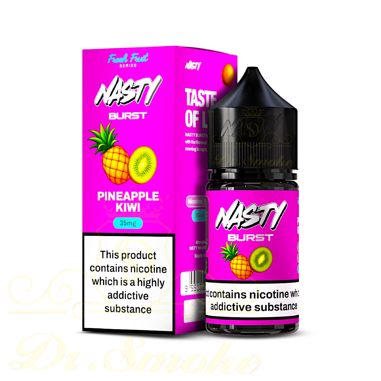 سالت آناناس کیوی نستی NASTY BURST FRESH FRUIT PINEAPPLE KIWI SALTNIC 1 سالت آناناس کیوی نستی NASTY BURST FRESH FRUIT PINEAPPLE KIWI SALTNIC