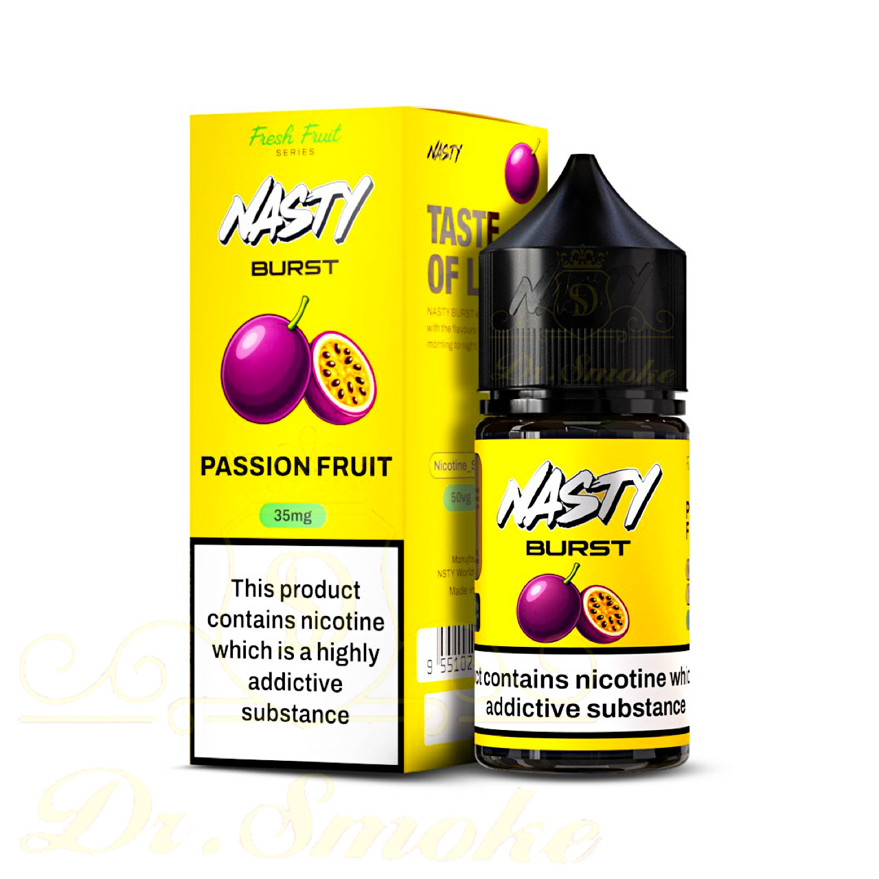 سالت پشن فروت نستی NASTY BURST FRESH FRUIT PASSION FRUIT SALTNIC 1 سالت پشن فروت نستی NASTY BURST FRESH FRUIT PASSION FRUIT SALTNIC