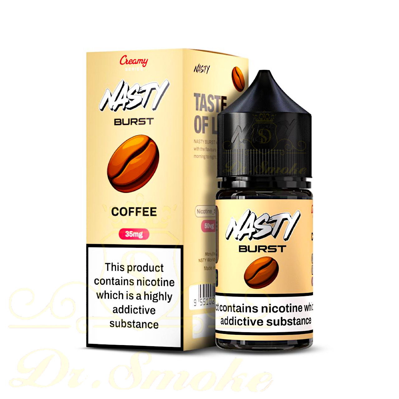 سالت قهوه نستی NASTY BURST CREAMY SERIES COFFEE SALTNIC 1 سالت قهوه نستی NASTY BURST CREAMY SERIES COFFEE SALTNIC