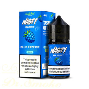 = سالت تمشک آبی و یخ نستی NASTY BURST FRESH FRUIT BLUE RAZZ ICE SALTNIC IMG 9507