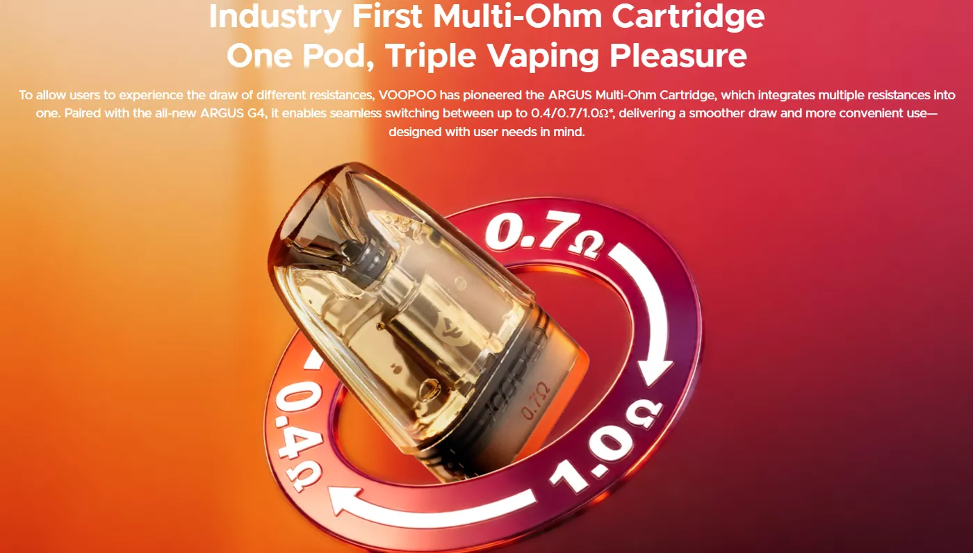 = کارتریج مولتی اهم ووپو آرگاس VOOPOO ARGUS Multi‑Ohm Cartridge IMG 9921