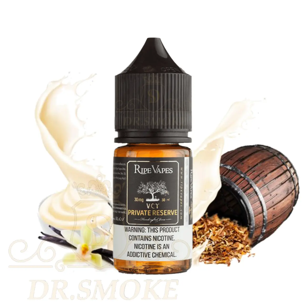 سالت رایپ ویپ تنباکو وانیل کاستارد RIPE VAPES VCT PRIVATE RESERVE(BLACK) SALT