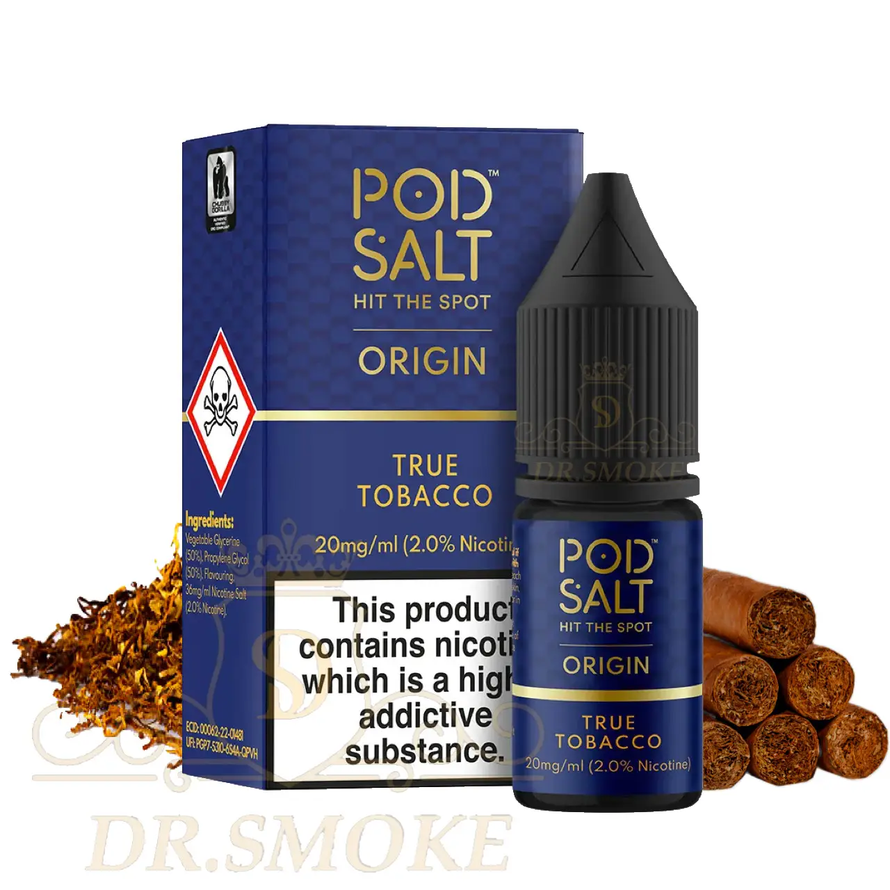 سالت پادسالت تنباکو اصیل Pod Salt True Tobacco Saltnic