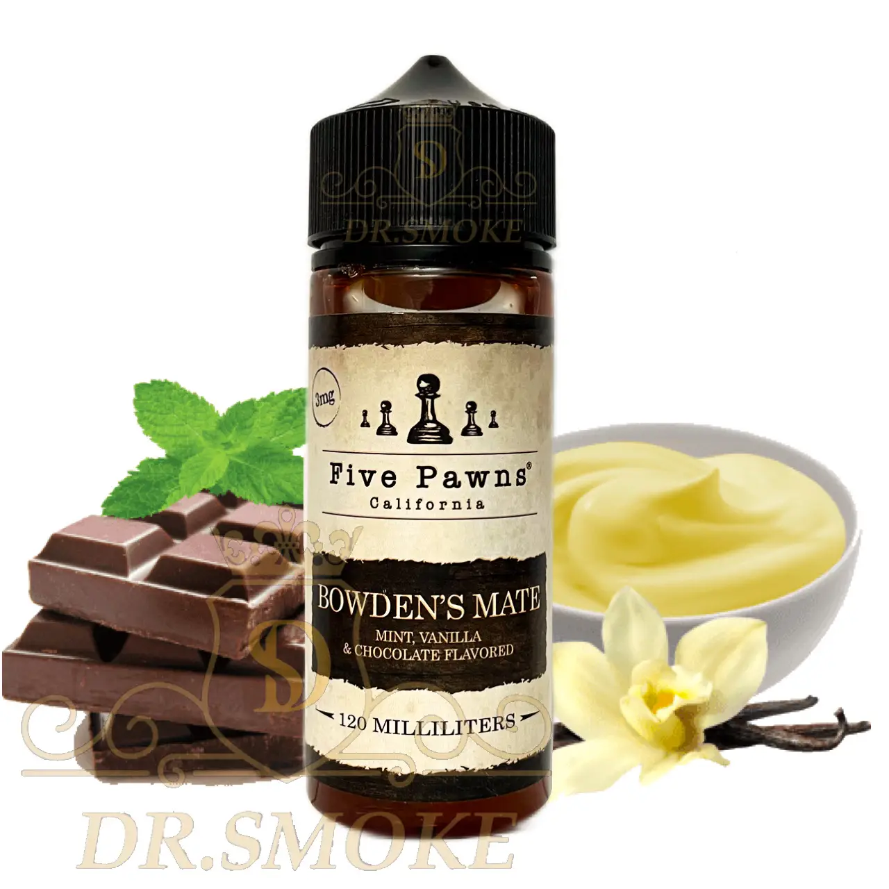 جویس فایو پانز نعنا، وانیل و شکلات Five Pawns Bowden's Mate 120ml