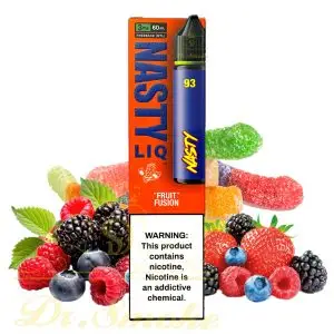 جویس میکس توت فرنگی بری و آبنبات نستی (سری جدید) NASTY LIQ FRUIT FUSION FREEBASE - نیکوتین ۳