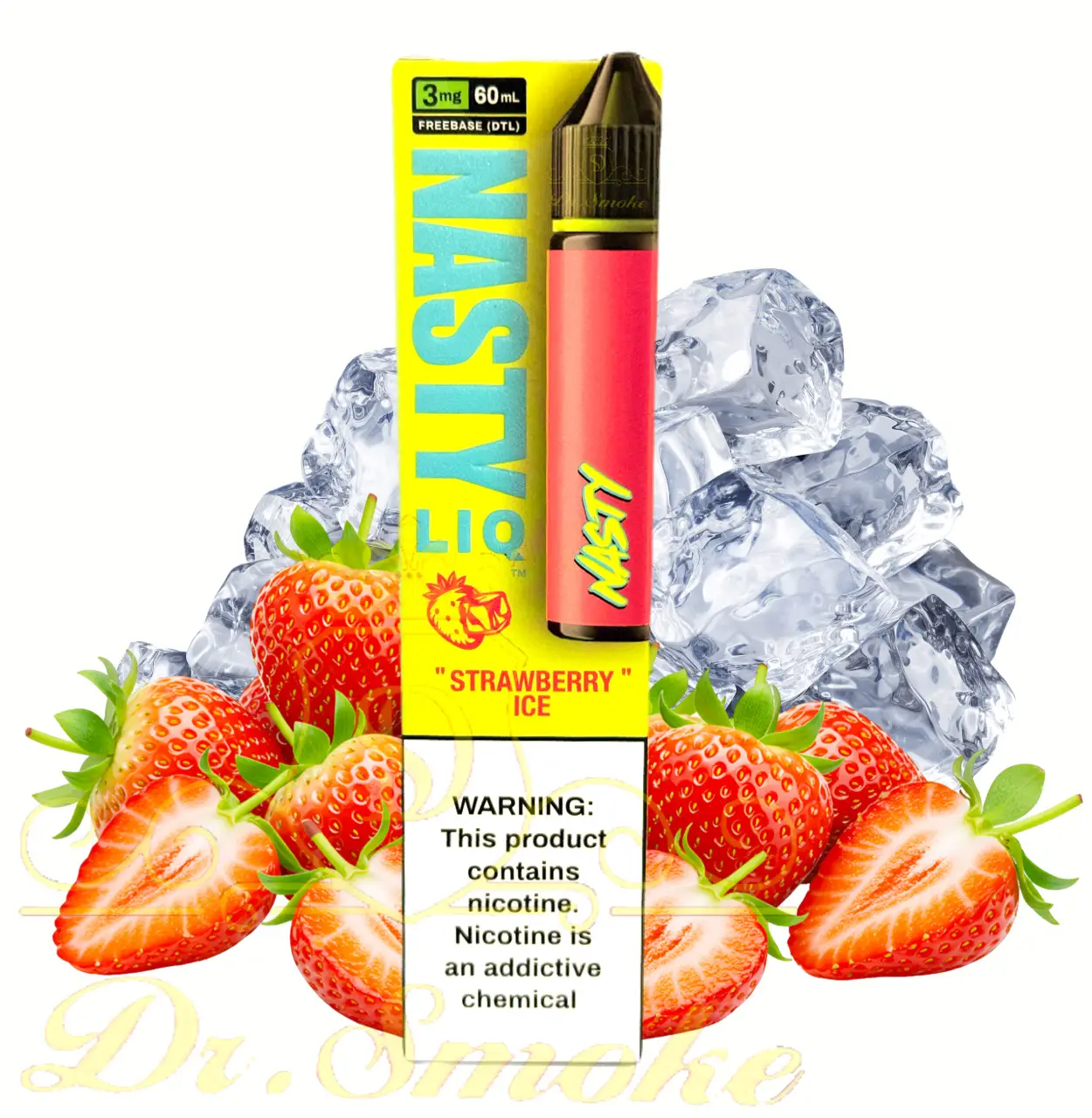 جویس توت فرنگی یخ نستی (سری جدید) NASTY LIQ STRAWBERRY ICE FREEBASE 1 جویس توت فرنگی یخ نستی (سری جدید) NASTY LIQ STRAWBERRY ICE FREEBASE